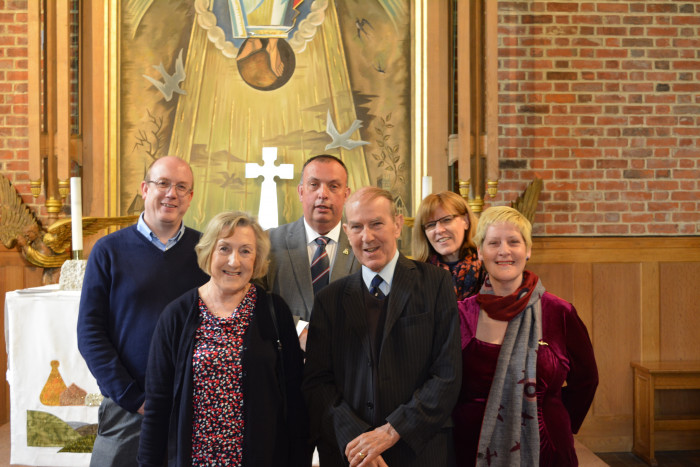 28 April: Patronal Festival guests included members of Vivian Symon's family.