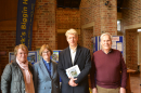 Cllr Melanie Stevens, Rev Alison Newman, Jo Johnson MP and Cllr Julian Bennington