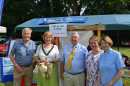 Our Toilet Twinning themed stand at the Biggin Hill Festival 6 July. Cllr Julian Benington, Mayoress and Mayor of Bromley, Cllr Melanie Stevens and Rev Alison Newman